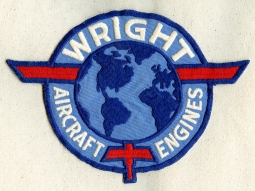 Large WWII Wright Aircraft Engines War Worker Back Patch